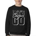 Let's Go Cougars Back To School Spirit Youth Crewneck Sweatshirt