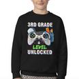 Level 3rd Grade Unlocked Back To School First Day Boys Kids Youth Crewneck Sweatshirt Level 3rd Grade Unlocked Back To School First Day Boys Kids Youth Crewneck Sweatshirt