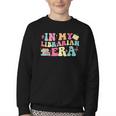 In My Librarian Era Last Day Of School Back To School Youth Crewneck Sweatshirt
