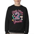 Little Miss 2nd Grade Grader Girls 1st Day Back To School Youth Crewneck Sweatshirt Little Miss 2nd Grade Grader Girls 1st Day Back To School Youth Crewneck Sweatshirt