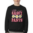 Little Miss Sassy Pants Back To School Girls Youth Crewneck Sweatshirt Little Miss Sassy Pants Back To School Girls Youth Crewneck Sweatshirt