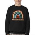 Math Interventionist Rainbow Appreciation Day Back To School Youth Crewneck Sweatshirt