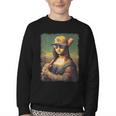 Mona Lisa Baseball Trending Aesthetic Streetwear Youth Crewneck Sweatshirt