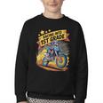Motocross Dirt Bike Back To School Racing Into 1st Grade Youth Crewneck Sweatshirt