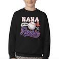 Nana Rookie Of Year 1st Birthday Baseball Theme Matching Youth Crewneck Sweatshirt
