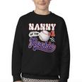 Nanny Rookie Of Year 1st Birthday Baseball Theme Matching Youth Crewneck Sweatshirt Nanny Rookie Of Year 1st Birthday Baseball Theme Matching Youth Crewneck Sweatshirt