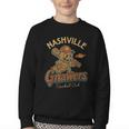 Nashville Gnawers Retro Minor League Baseball Youth Crewneck Sweatshirt
