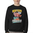 New Year Same Genius Confident Back To School Vibe Youth Crewneck Sweatshirt