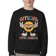 Official Fifth Grader 5th Grade Retro Back To School Kids Youth Crewneck Sweatshirt