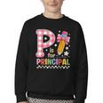P Is For Principal Back To School Pencil Bow Principal Women Youth Crewneck Sweatshirt P Is For Principal Back To School Pencil Bow Principal Women Youth Crewneck Sweatshirt