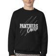 Panthers Cheer Back To School Cheerleading Team Spirit Youth Crewneck Sweatshirt Panthers Cheer Back To School Cheerleading Team Spirit Youth Crewneck Sweatshirt