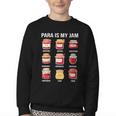 Parateaching Para Is My Jam Back To School For Paraeducator Youth Crewneck Sweatshirt