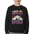 Princess Going To 4th Grade Tee For Girls Back To School Youth Crewneck Sweatshirt Princess Going To 4th Grade Tee For Girls Back To School Youth Crewneck Sweatshirt