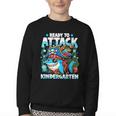 Ready To Attack Kindergarten Pirate Shark Back To School Youth Crewneck Sweatshirt Ready To Attack Kindergarten Pirate Shark Back To School Youth Crewneck Sweatshirt