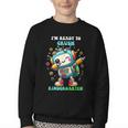 Ready To Crush Kindergarten Cute Robot Back To School Youth Crewneck Sweatshirt Ready To Crush Kindergarten Cute Robot Back To School Youth Crewneck Sweatshirt
