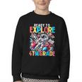 Ready To Explore 4th Grade Boys Astronaut Back To School Youth Crewneck Sweatshirt Ready To Explore 4th Grade Boys Astronaut Back To School Youth Crewneck Sweatshirt