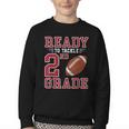 Ready To Tackle 2nd Grade Back To School First Day Of School Youth Crewneck Sweatshirt
