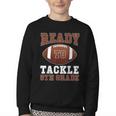 Ready To Tackle 5th Grade Football Back To School Kids Boys Youth Crewneck Sweatshirt