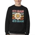 Retro 4th Grade Daisy Colorful Back To School Fourth Grade Youth Crewneck Sweatshirt Retro 4th Grade Daisy Colorful Back To School Fourth Grade Youth Crewneck Sweatshirt