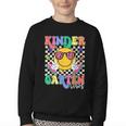 Retro Groovy Kinder Garten Vibes Smile Team Back To School Youth Crewneck Sweatshirt Retro Groovy Kinder Garten Vibes Smile Team Back To School Youth Crewneck Sweatshirt