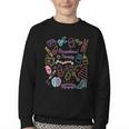 Retro Occupational Therapy Doodle Back To School Costume Youth Crewneck Sweatshirt