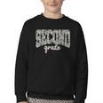 Retro Second Grade Back To School Boy Old Camo 2nd Grade Kid Youth Crewneck Sweatshirt Retro Second Grade Back To School Boy Old Camo 2nd Grade Kid Youth Crewneck Sweatshirt