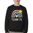 Retro Team TK Back To School Transitional Kindergarten Youth Crewneck Sweatshirt Retro Team TK Back To School Transitional Kindergarten Youth Crewneck Sweatshirt
