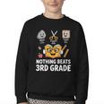 Rock Scissor Paper Nothing Beats 3rd Grade Back To School Youth Crewneck Sweatshirt Rock Scissor Paper Nothing Beats 3rd Grade Back To School Youth Crewneck Sweatshirt