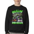 Rollin' Into 2nd Grade Monster Truck Back To School Boys Youth Crewneck Sweatshirt Rollin' Into 2nd Grade Monster Truck Back To School Boys Youth Crewneck Sweatshirt