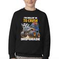 Rollin Crush Monster Truck Back To School 3rd Grade Boys Youth Crewneck Sweatshirt Rollin Crush Monster Truck Back To School 3rd Grade Boys Youth Crewneck Sweatshirt