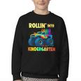Rollin' Into Kindergarten Monster Car Back To School Boys Youth Crewneck Sweatshirt Rollin' Into Kindergarten Monster Car Back To School Boys Youth Crewneck Sweatshirt