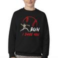 Run Steal I Dare You Humor Baseball Catcher Vintage Youth Crewneck Sweatshirt Run Steal I Dare You Humor Baseball Catcher Vintage Youth Crewneck Sweatshirt