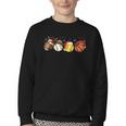 Santa Sports Boys Xmas Baseball Football Softball Basketball Youth Crewneck Sweatshirt