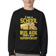 School Bus Aide Back To School Transport Bus Aide Youth Crewneck Sweatshirt