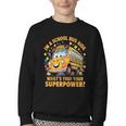 I Am A School Bus Aide Back To School Youth Crewneck Sweatshirt