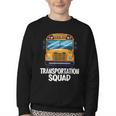 School Bus Driver Back To School Transportation Squad Youth Crewneck Sweatshirt School Bus Driver Back To School Transportation Squad Youth Crewneck Sweatshirt
