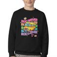 School Bus Driver Groovy Retro Back To School Youth Crewneck Sweatshirt