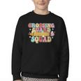 School Crossing Guard Retro Back To School Cool Appreciation Youth Crewneck Sweatshirt