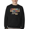 School Custodian Rocks Shirt Back To School Groovy Youth Crewneck Sweatshirt School Custodian Rocks Shirt Back To School Groovy Youth Crewneck Sweatshirt