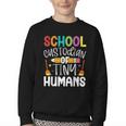 School Custodian Of Tiny Humans Back To School Janitor Youth Crewneck Sweatshirt School Custodian Of Tiny Humans Back To School Janitor Youth Crewneck Sweatshirt