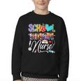 School Nurse Back To School First Day Of School Women Youth Crewneck Sweatshirt