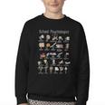 School Psychologist Alphabet ABCs Psychology Back To School Youth Crewneck Sweatshirt School Psychologist Alphabet ABCs Psychology Back To School Youth Crewneck Sweatshirt