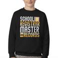 School Registrar Appreciation Back To School Registrar Youth Crewneck Sweatshirt