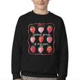 Second Grade Is My Jam Strawberry 2nd Grade Back To School Youth Crewneck Sweatshirt