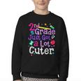 Second Grade Just Got Cuter Cute 2nd Grade Back To School Youth Crewneck Sweatshirt