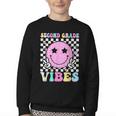 Second Grade Vibes Groovy Back To School 2nd Grade Girls Kid Youth Crewneck Sweatshirt Second Grade Vibes Groovy Back To School 2nd Grade Girls Kid Youth Crewneck Sweatshirt