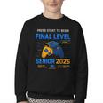 Senior Class Of 2026 Back To School Gamer Senior 2026 Youth Crewneck Sweatshirt
