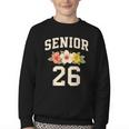 Senior Class Of 2026 Hibiscus Floral Girls Back To School Youth Crewneck Sweatshirt Senior Class Of 2026 Hibiscus Floral Girls Back To School Youth Crewneck Sweatshirt