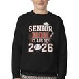 Senior Mom Class Of 2026 Graduate Baseball 2026 Graduation Youth Crewneck Sweatshirt Senior Mom Class Of 2026 Graduate Baseball 2026 Graduation Youth Crewneck Sweatshirt