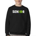 Senior Tennis 2026 Class Of 2026 Graduate Back To School Fun Youth Crewneck Sweatshirt